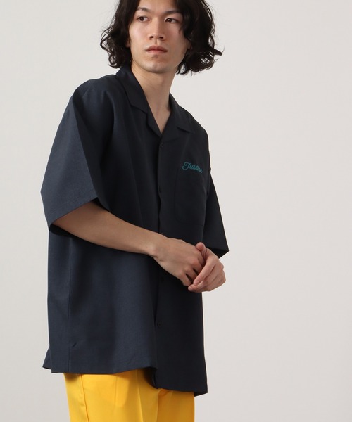 【セール】ルーズシルエット刺繍入り半袖シャツ（シャツ/ブラウス）｜ATELANE（アテレーン）