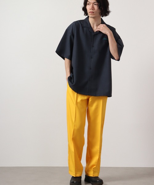 【セール】ルーズシルエット刺繍入り半袖シャツ（シャツ/ブラウス）｜ATELANE（アテレーン）