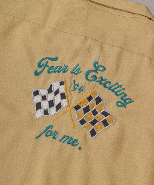 【セール】ルーズシルエット刺繍入り半袖シャツ（シャツ/ブラウス）｜ATELANE（アテレーン）