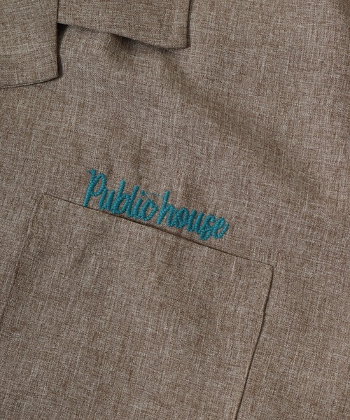 【セール】ルーズシルエット刺繍入り半袖シャツ（シャツ/ブラウス）｜ATELANE（アテレーン）