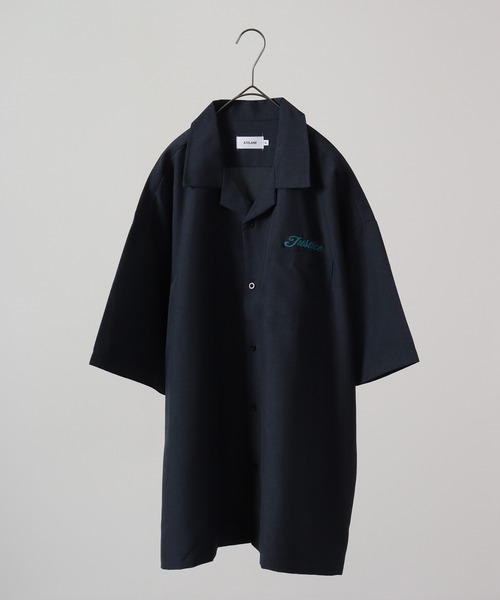 【セール】ルーズシルエット刺繍入り半袖シャツ（シャツ/ブラウス）｜ATELANE（アテレーン）