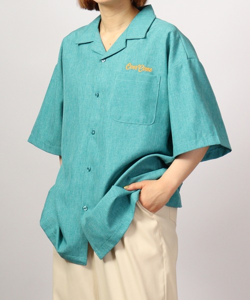 【セール】ルーズシルエット刺繍入り半袖シャツ（シャツ/ブラウス）｜ATELANE（アテレーン）