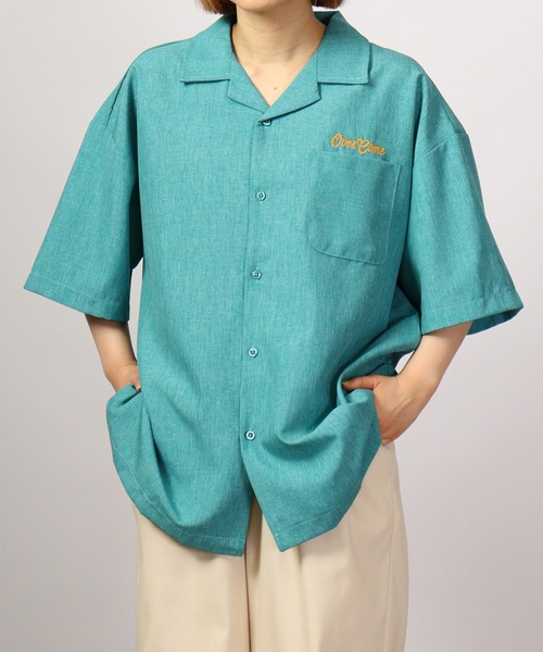 【セール】ルーズシルエット刺繍入り半袖シャツ（シャツ/ブラウス）｜ATELANE（アテレーン）