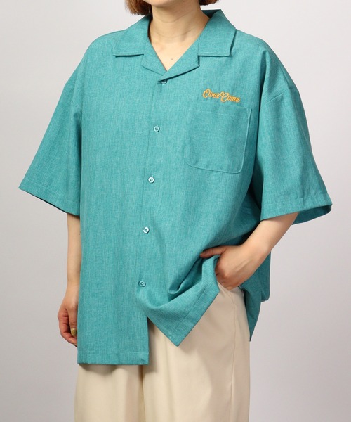 【セール】ルーズシルエット刺繍入り半袖シャツ（シャツ/ブラウス）｜ATELANE（アテレーン）