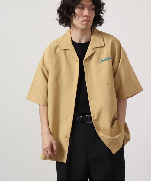 【セール】ルーズシルエット刺繍入り半袖シャツ（シャツ/ブラウス）｜ATELANE（アテレーン）