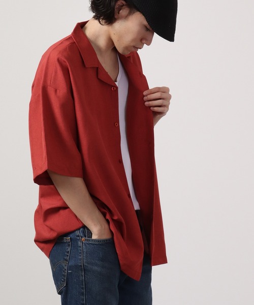 【セール】ルーズシルエット刺繍入り半袖シャツ（シャツ/ブラウス）｜ATELANE（アテレーン）