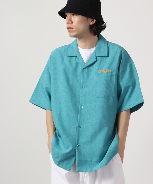 【セール】ルーズシルエット刺繍入り半袖シャツ（シャツ/ブラウス）｜ATELANE（アテレーン）