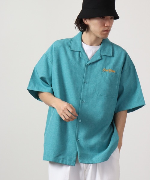 【セール】ルーズシルエット刺繍入り半袖シャツ（シャツ/ブラウス）｜ATELANE（アテレーン）