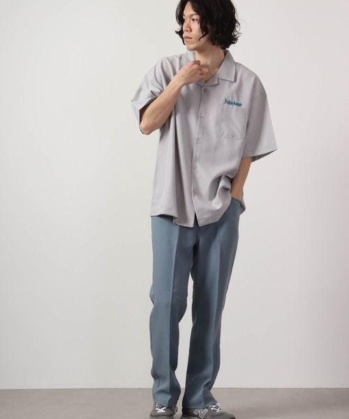 【セール】ルーズシルエット刺繍入り半袖シャツ（シャツ/ブラウス）｜ATELANE（アテレーン）