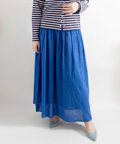 ALL ORDINARIES（オールオーディナリーズ）の「カラーボトムスカート（スカート・レディース・ライトブルー/ライトグレー/パープル・FREE）」の2枚目の写真