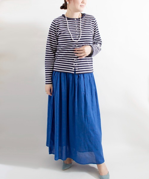 ALL ORDINARIES（オールオーディナリーズ）の「カラーボトムスカート（スカート・レディース・ライトブルー/ライトグレー/パープル・FREE）」の8枚目の写真