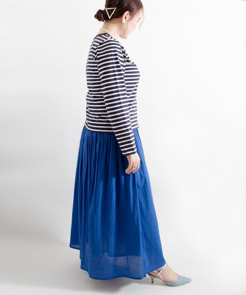 ALL ORDINARIES（オールオーディナリーズ）の「カラーボトムスカート（スカート・レディース・ライトブルー/ライトグレー/パープル・FREE）」の11枚目の写真