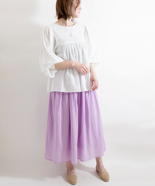 ALL ORDINARIES（オールオーディナリーズ）の「カラーボトムスカート（スカート・レディース・ライトブルー/ライトグレー/パープル・FREE）」の21枚目の写真