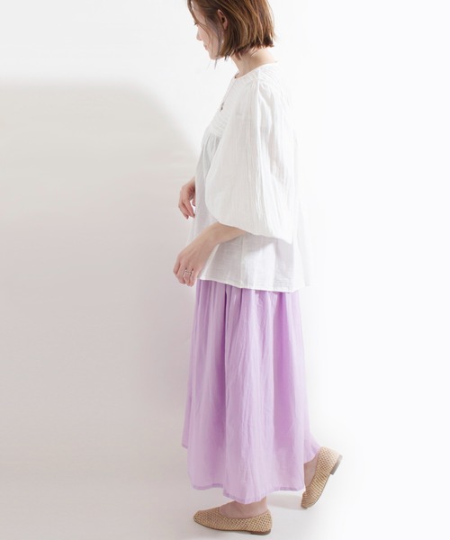 ALL ORDINARIES（オールオーディナリーズ）の「カラーボトムスカート（スカート・レディース・ライトブルー/ライトグレー/パープル・FREE）」の22枚目の写真