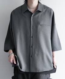 cussil（クシル）の「【cussil/クシル】TRストレッチルーズシルエット2wayオープンカラーシャツ（シャツ/ブラウス）」