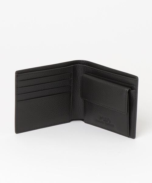 POLO RALPH LAUREN(ポロ ラルフ ローレン)の「シュリンクレザー ビルフォールド コイン ウォレット&キーリング(その他小物・メンズ・ブラック・FREE)」の9枚目の写真