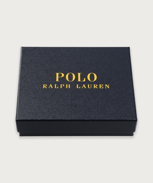 POLO RALPH LAUREN(ポロ ラルフ ローレン)の「シュリンクレザー ビルフォールド コイン ウォレット&キーリング(その他小物・メンズ・ブラック・FREE)」の5枚目の写真
