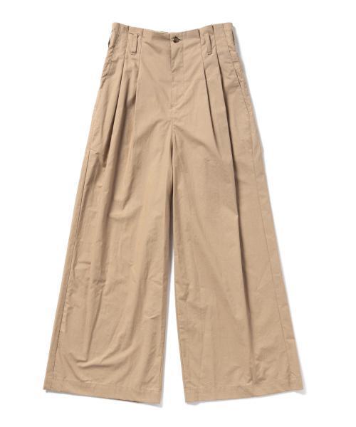 Demi-Luxe BEAMS（デミルクス ビームス）の「Sabena / ウォッシャブル タイプライター ワイドパンツ（その他パンツ・レディース・ベージュ/ネイビー・36/38）」の3枚目の写真