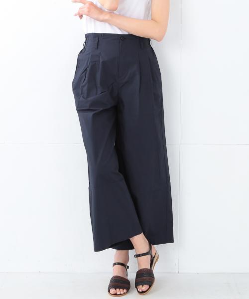 Demi-Luxe BEAMS（デミルクス ビームス）の「Sabena / ウォッシャブル タイプライター ワイドパンツ（その他パンツ・レディース・ベージュ/ネイビー・36/38）」の4枚目の写真