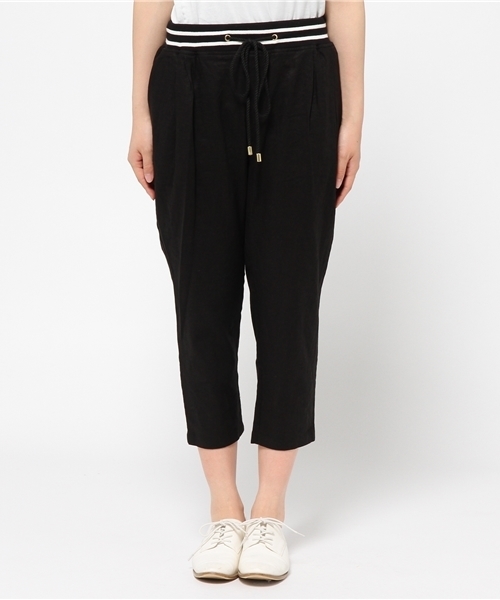 CIAOPANIC TYPY（チャオパニックティピー）の「リネンレーヨンリブパンツ（その他パンツ・レディース・ホワイト/ブラック/ネイビー・LARGE/MEDIUM/SMALL）」の7枚目の写真