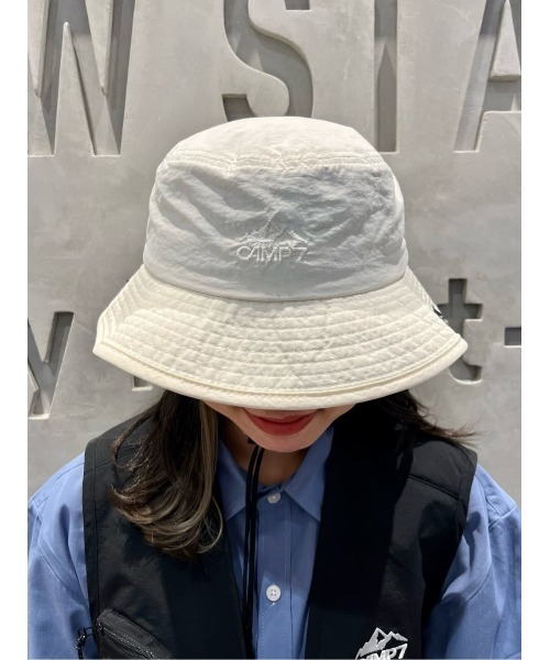 CAMP7（キャンプセブン）の「【CAMP7】ＣＯＯＬＭＡＸナイロンハット / 吸水速乾（ハット・レディース・ブラック/ベージュ/オフホワイト・フリー）」の9枚目の写真