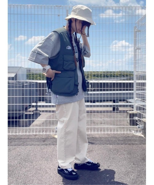 CAMP7（キャンプセブン）の「【CAMP7】ＣＯＯＬＭＡＸナイロンハット / 吸水速乾（ハット・レディース・ブラック/ベージュ/オフホワイト・フリー）」の18枚目の写真