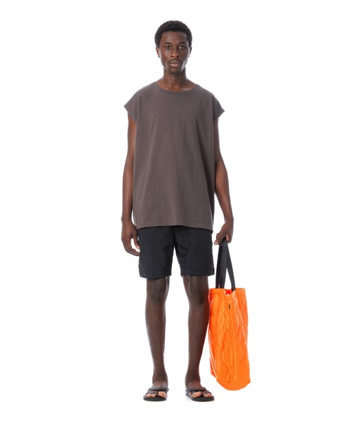 DAILY STANDARD by SANDINISTA(デイリースタンダードバイサンディニスタ)の「Quilted Tote Bag / キルティングトートバッグ(トートバッグ・メンズ・ネイビー/ブラック/オレンジ/オリーブ・FREE)」の22枚目の写真