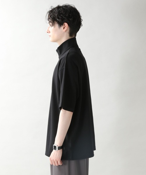 RAGEBLUE(レイジブルー)の「プチ刺繍/ジョーゼットハーフジップTシャツ(Tシャツ/カットソー・メンズ・ブルー/ホワイト/ライトブルー/ブラック/グリーン・MEDIUM/LARGE)」の12枚目の写真