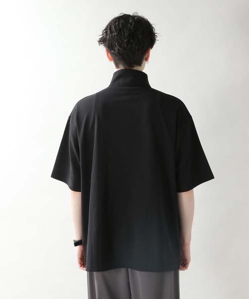 RAGEBLUE(レイジブルー)の「プチ刺繍/ジョーゼットハーフジップTシャツ(Tシャツ/カットソー・メンズ・ブルー/ホワイト/ライトブルー/ブラック/グリーン・MEDIUM/LARGE)」の16枚目の写真