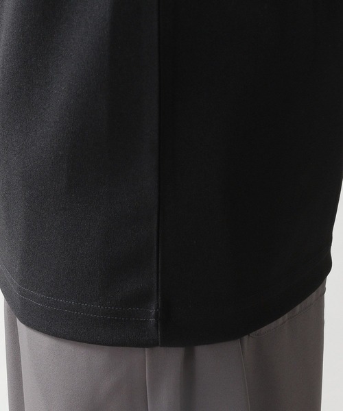 RAGEBLUE(レイジブルー)の「プチ刺繍/ジョーゼットハーフジップTシャツ(Tシャツ/カットソー・メンズ・ブルー/ホワイト/ライトブルー/ブラック/グリーン・MEDIUM/LARGE)」の21枚目の写真