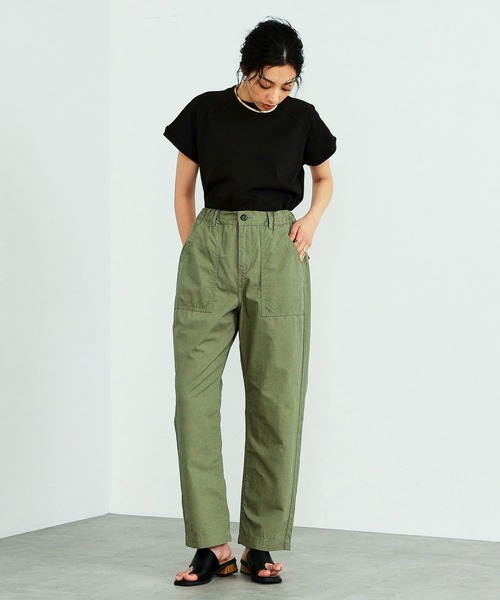 Alpha Industries（アルファインダストリーズ）の「【直営店限定】綿麻 イージーベイカーパンツ（その他パンツ・レディース・ブラック/オリーブ/アイボリー・SMALL/MEDIUM）」の18枚目の写真
