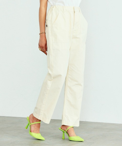 Alpha Industries（アルファインダストリーズ）の「【直営店限定】綿麻 イージーベイカーパンツ（その他パンツ・レディース・ブラック/オリーブ/アイボリー・SMALL/MEDIUM）」の5枚目の写真