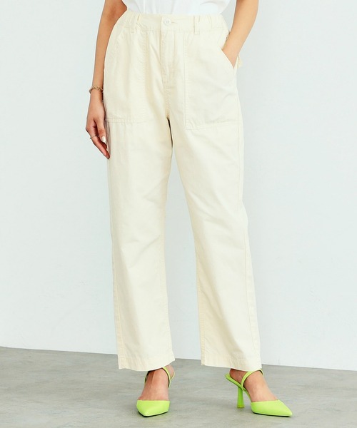 Alpha Industries（アルファインダストリーズ）の「【直営店限定】綿麻 イージーベイカーパンツ（その他パンツ・レディース・ブラック/オリーブ/アイボリー・SMALL/MEDIUM）」の10枚目の写真