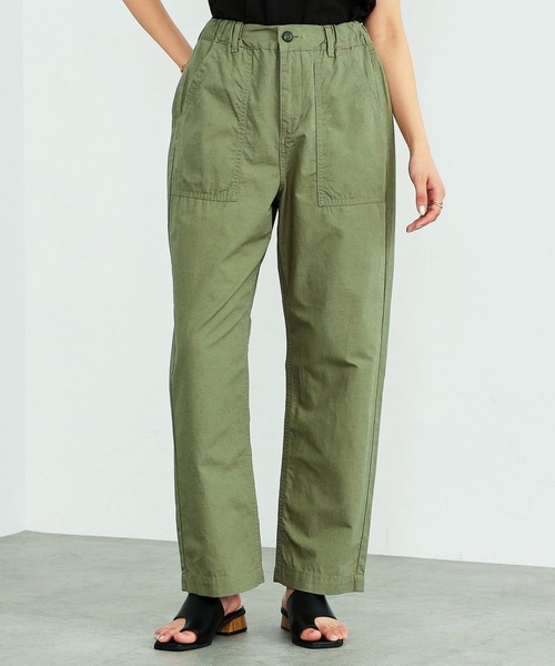 Alpha Industries（アルファインダストリーズ）の「【直営店限定】綿麻 イージーベイカーパンツ（その他パンツ・レディース・ブラック/オリーブ/アイボリー・SMALL/MEDIUM）」の6枚目の写真
