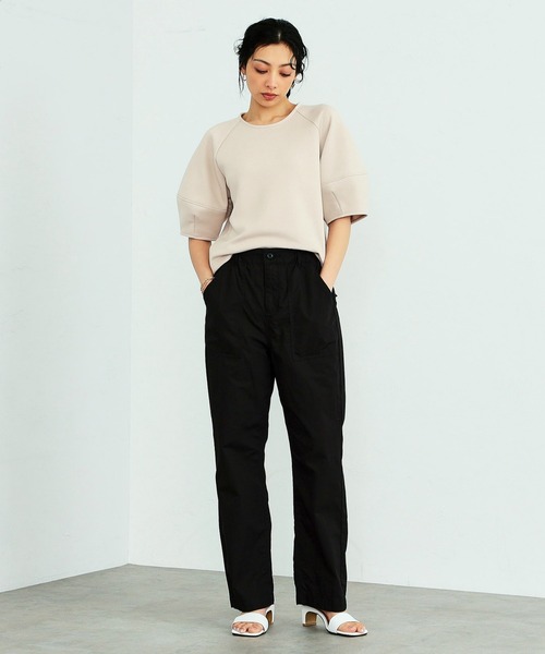 Alpha Industries（アルファインダストリーズ）の「【直営店限定】綿麻 イージーベイカーパンツ（その他パンツ・レディース・ブラック/オリーブ/アイボリー・SMALL/MEDIUM）」の9枚目の写真