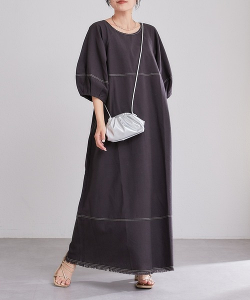 ナオ 様♡2点 4/17 w890☆3L☆バイカラー ヘムラインチュニックワンピ 大きいサイズ 3L 4L 5L 6L レディース ヘムライン トップス