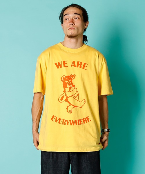 DOWN ON THE CORNER(ダウンオンザコーナー)の「S/S TEE“SKOBEAR”(Tシャツ/カットソー・メンズ・イエロー/サックスブルー・MEDIUM/LARGE/X-LARGE)」の2枚目の写真