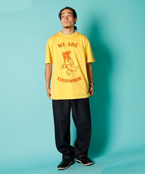 DOWN ON THE CORNER(ダウンオンザコーナー)の「S/S TEE“SKOBEAR”(Tシャツ/カットソー・メンズ・イエロー/サックスブルー・MEDIUM/LARGE/X-LARGE)」の13枚目の写真