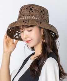 polcadot | BOHEMIAN BUCKET/ラフィア ボヘミアン カサブランカハット(ハット)
