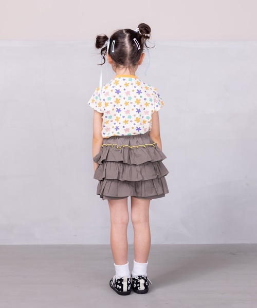 CALMIA(カルミア)の「フリルキュロットパンツ(80~130cm)(その他パンツ・キッズ・オレンジ/チャコール・80/90/95/100/110/120/130)」の5枚目の写真