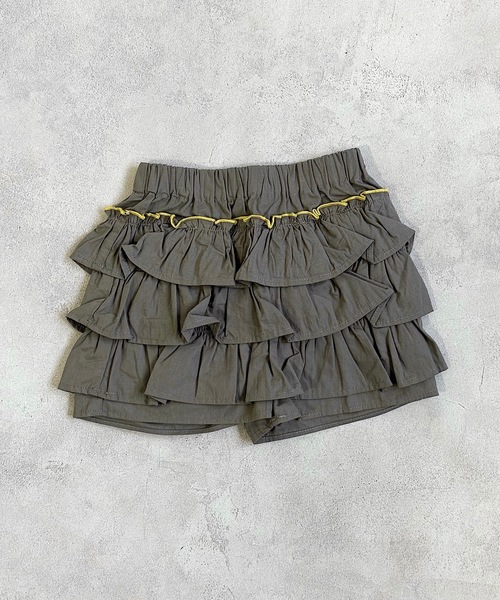 CALMIA(カルミア)の「フリルキュロットパンツ(80~130cm)(その他パンツ・キッズ・オレンジ/チャコール・80/90/95/100/110/120/130)」の4枚目の写真