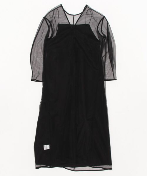 【ほぼ新品未使用】ADAM ET ROPE'チュールレイヤードキャミドレス ADAM ET ROPÉ FEMME(アダム エ ロペ ファム) / 【WEB限定(一部