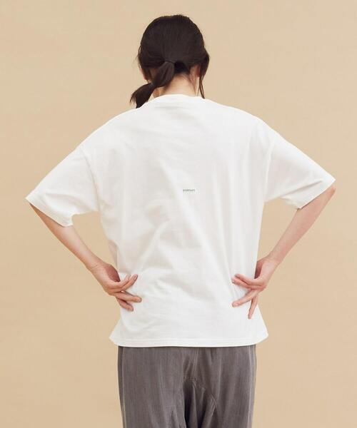 FRAPBOIS(フラボア)の「メルティーT(Tシャツ/カットソー・レディース・チャコールグレー/ホワイト/グリーン・1/2)」の12枚目の写真