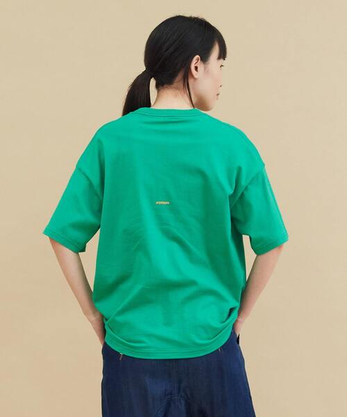 FRAPBOIS(フラボア)の「メルティーT(Tシャツ/カットソー・レディース・チャコールグレー/ホワイト/グリーン・1/2)」の17枚目の写真