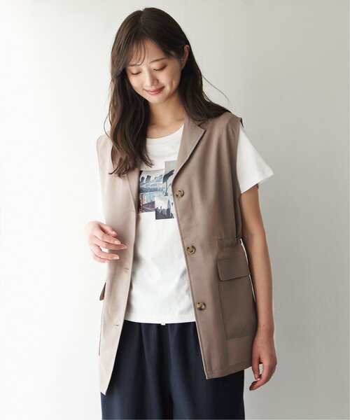 ikka(イッカ)の「さらっとウエストドロストジレ(ベスト・レディース・ブラック/ブラウン系その他・M/L)」の18枚目の写真