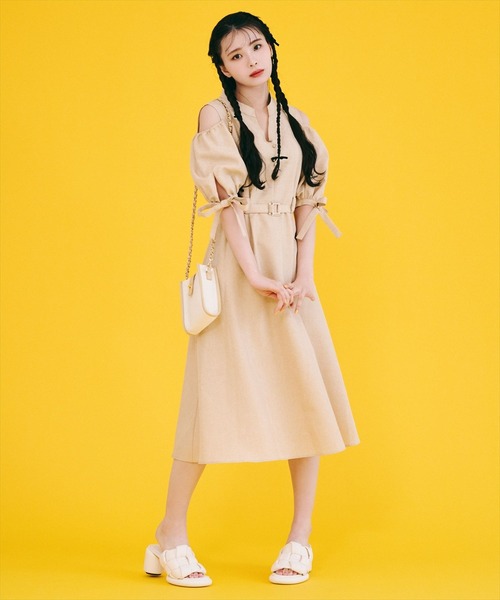 REDYAZEL（レディアゼル）の「【選べるレングス】肩あきリボンスリーブ