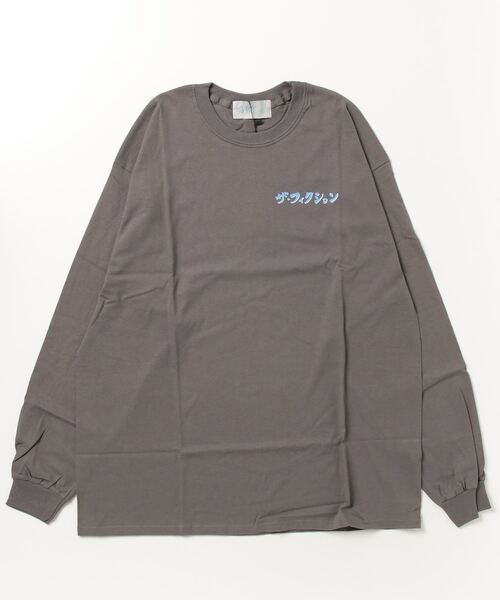 FUN/FOR/FICTION(ファンフォーフィクション)の「【FUN FOR FICTION】THE FICTION LS T(Tシャツ/カットソー・メンズ・ナチュラル/チャコールグレー・FREE)」の2枚目の写真