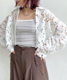 PAGEBOY | レースエリツキカーディガン(カーディガン/ボレロ)