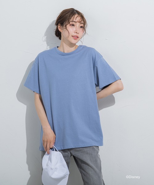 VICKY（ビッキー）の「【DISNEY/ディズニー ミッキーマウス】MICKEYオーバーサイズバックプリントTシャツ《洗濯機で洗える》（Tシャツ/カットソー・レディース・ホワイト/ベージュ/ブルー/チャコールグレー・M）」の19枚目の写真