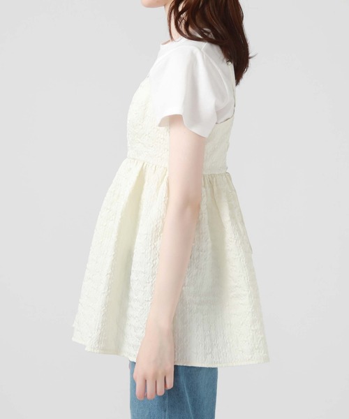 archives（アルシーヴ）の「ＢａｃｋレースＵＰエンボスキャミチュニック（シャツ/ブラウス・レディース・ピンク/ブラック/アイボリー・MEDIUM）」の17枚目の写真